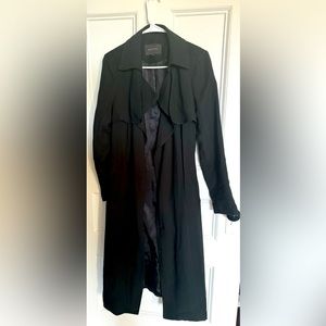 Banana Republic women’s black trench coat, small